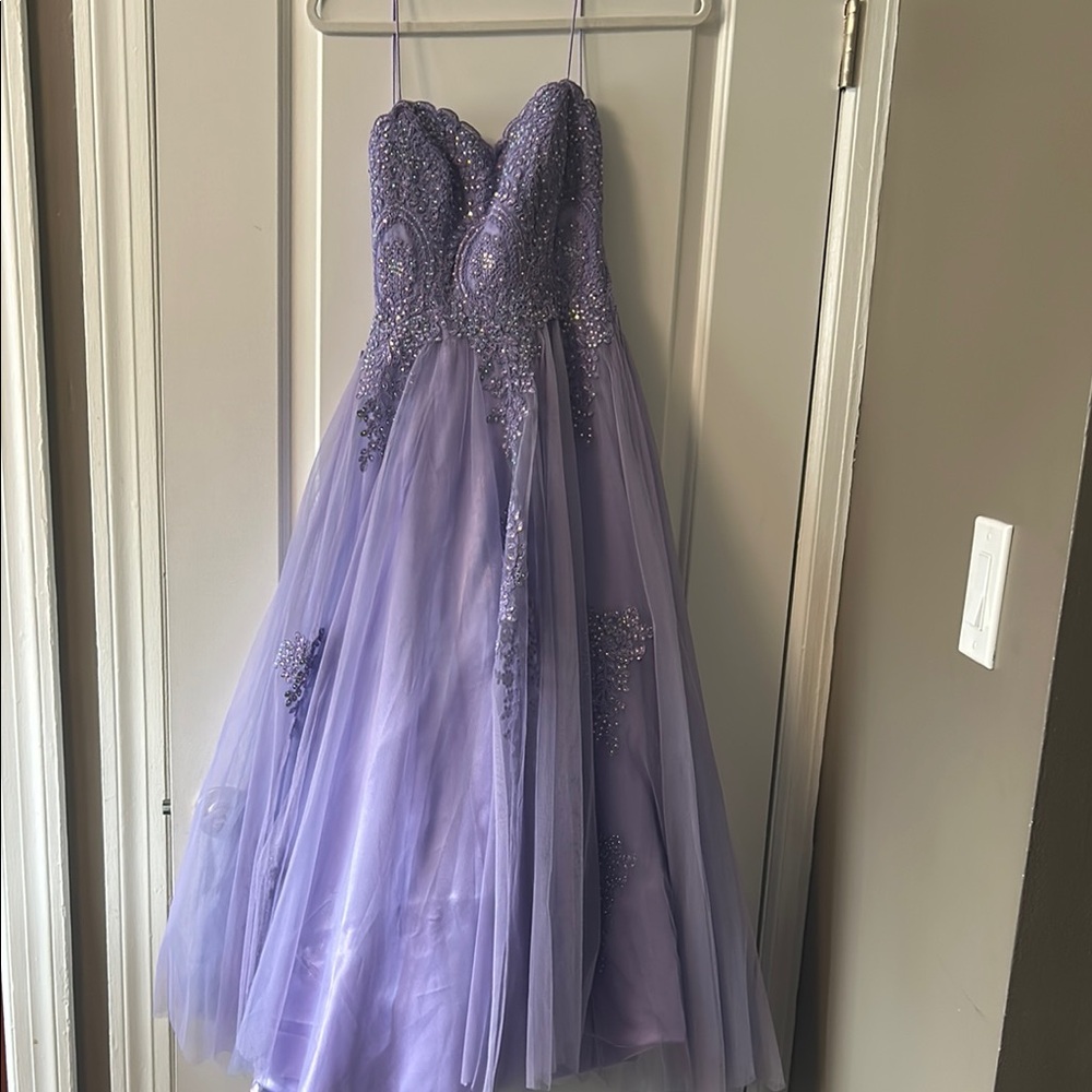 Elegant Purple Juniors Dress